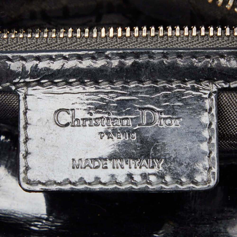 CHRISTIAN DIOR Black Leather Shoulder Bag - Picture 9 of 10
